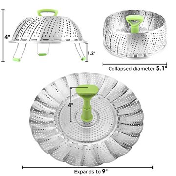 Panier à vapeur pour légumes en acier inoxydable pour pot instantané