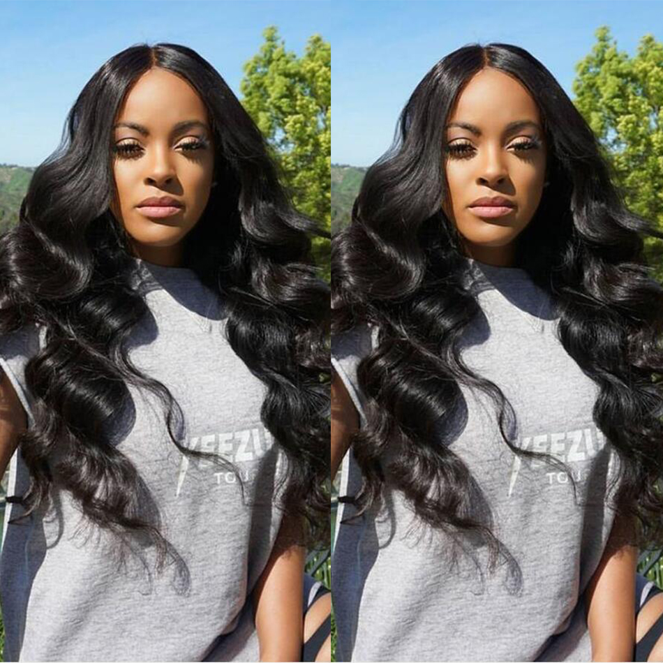 Yuexiu High Density Elastic Band Unprocessed Virgin 360 Lace Frontal Hair Wig Body Wave Natural Human Hair Wigs lace
