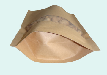 kraft paper bag with window kraft paper bag with window and zipper