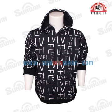 Wholesale Autumn Woman Black Jumper Hoody Printing Sweatshirt Hoodies