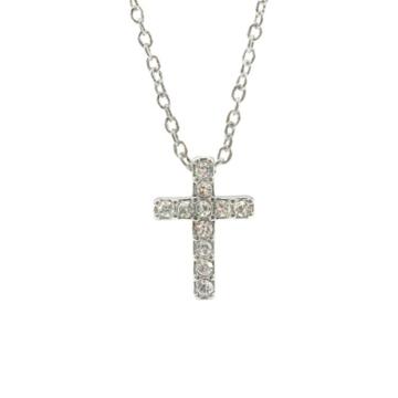 Silver Fashion Cross Pendant Necklace