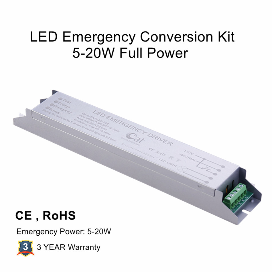 Modulo kit di emergenza con uscita massima al 100% da 25 W