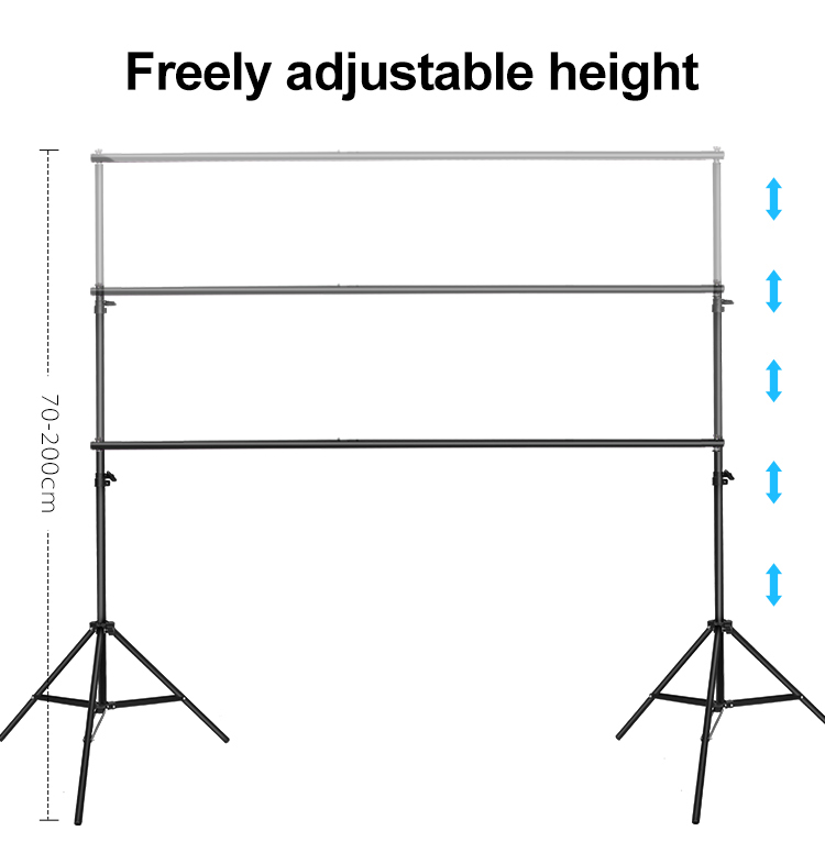 Fotografie Softbox Paraplu Verlichting Kit Studio Apparatuur 6.6*10ft achtergrond stand Systeem met 2700K-5500K LED Lamp voor schieten