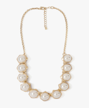 Unique design with jewel bead gold pendant scarf necklace