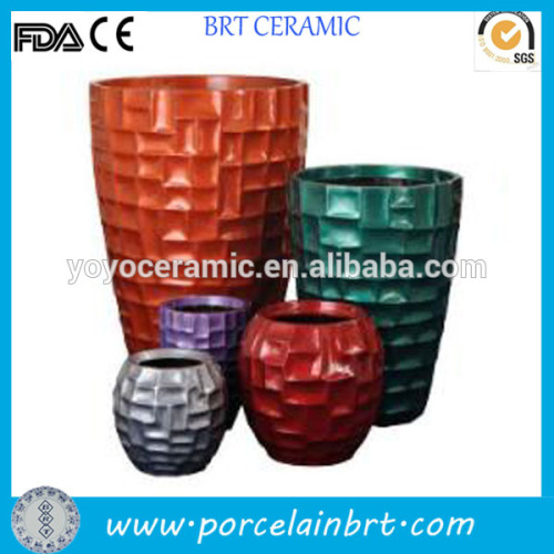 Top quality colorful ceramic large pots and vases