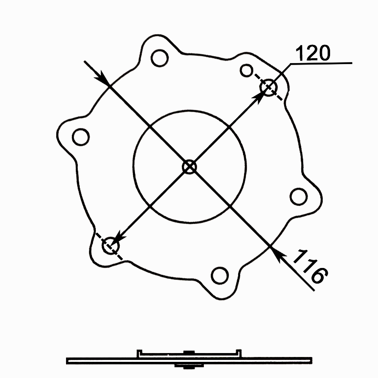 Dimension of Mecair Type 1-1/2'' Pulse Jet Valve Diaphragm: