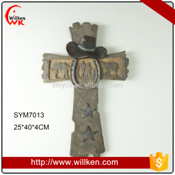 Cowboy hat rustic crosses decoration cross collage wall decor