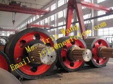 Supporting roller shaft