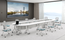 Foldable Movable Modular Training Table with Castors