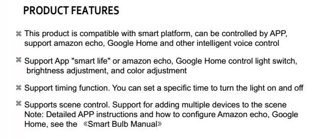 Alexa Smart Led Light Bulbs A19 RGB 7W Voice Control Wi-Fi by IOS Android APP