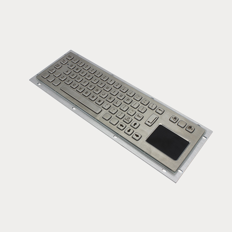 لوحة مفاتيح معدنية مقاومة للماء مع لوحة تعمل باللمس للكشك