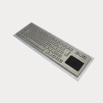 Wasserdichte metallische Tastatur mit Touchpad für Kiosk