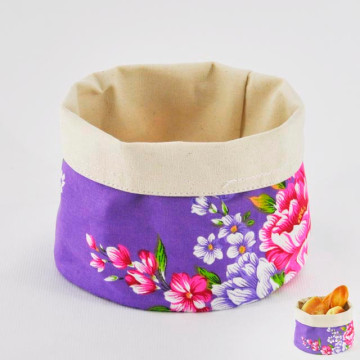 Small Purple Kitchen Fabric Bread Proofing Basket