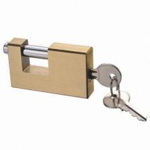 High Security Rectangular Brass Padlock