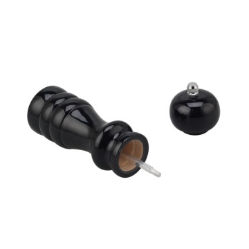 Black Wooden Spice Shaker with Adjustable Coarseness