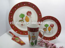 16pcs ceramic dinnerware for christmas