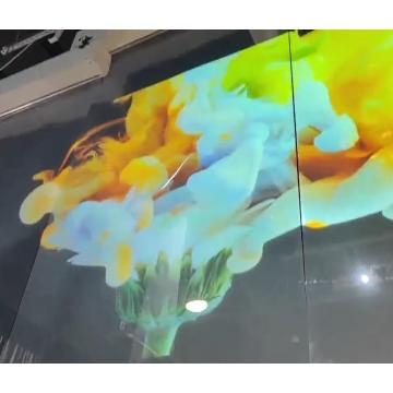 super transparent self-adhesive holographic projection film is used in glass Windows