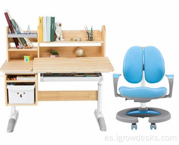 escritorio y silla con acabado de melamina