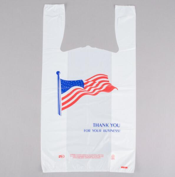 Plastic T-Shirt Vest Carrier Bags for Retail Shopping Supermarket Household Food Storage Takeout Bags