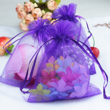 Customized size  wedding favours organza bags