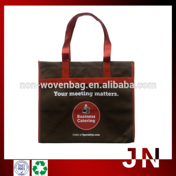 Wholesale Promotional Fashion Bulk Reusable Shopping Bags, Reusable Brown Non Woven Shopping Bag