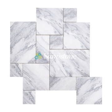 Samistone Sandblasted Rain Clouds Marble Pool Coping Tiles