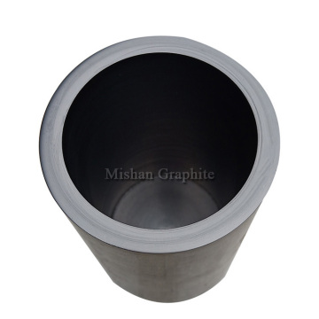 Large graphite foundry crucible for aluminum