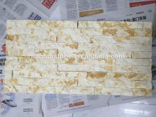 CS039 golden stacked cladding stone culture stone /5 Strip rectangle 60x15 ledge stone venner