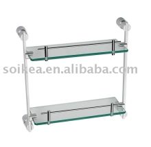 Glass shelf/double glass shelf/Bathroom shelf