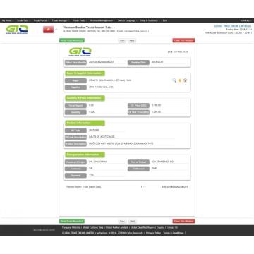 Acetic Acid Vietnam Import Data Sample