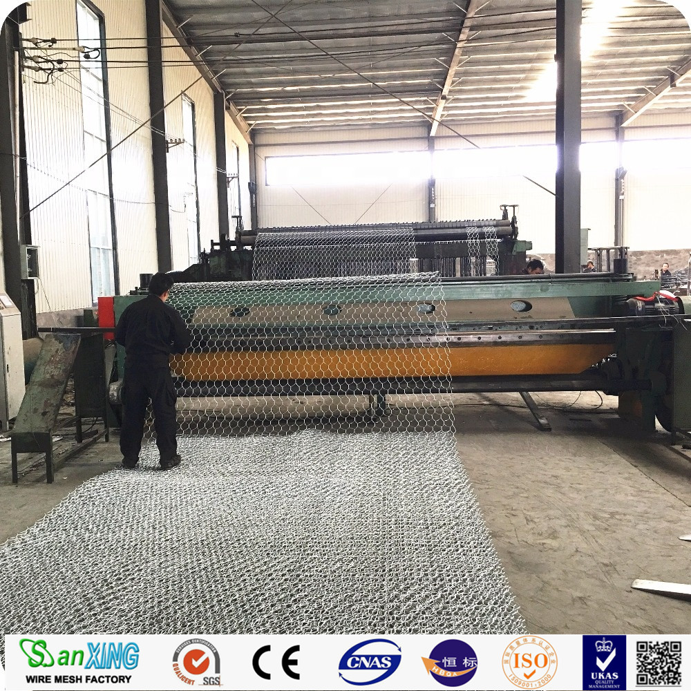 2022 SANXING // Hexagonal Gabion Wire Mesh / PVC Coated Box / Sack