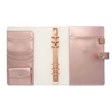 5x7 Notebook Blank Book Cover 4 Ring Binder Leather File Folder