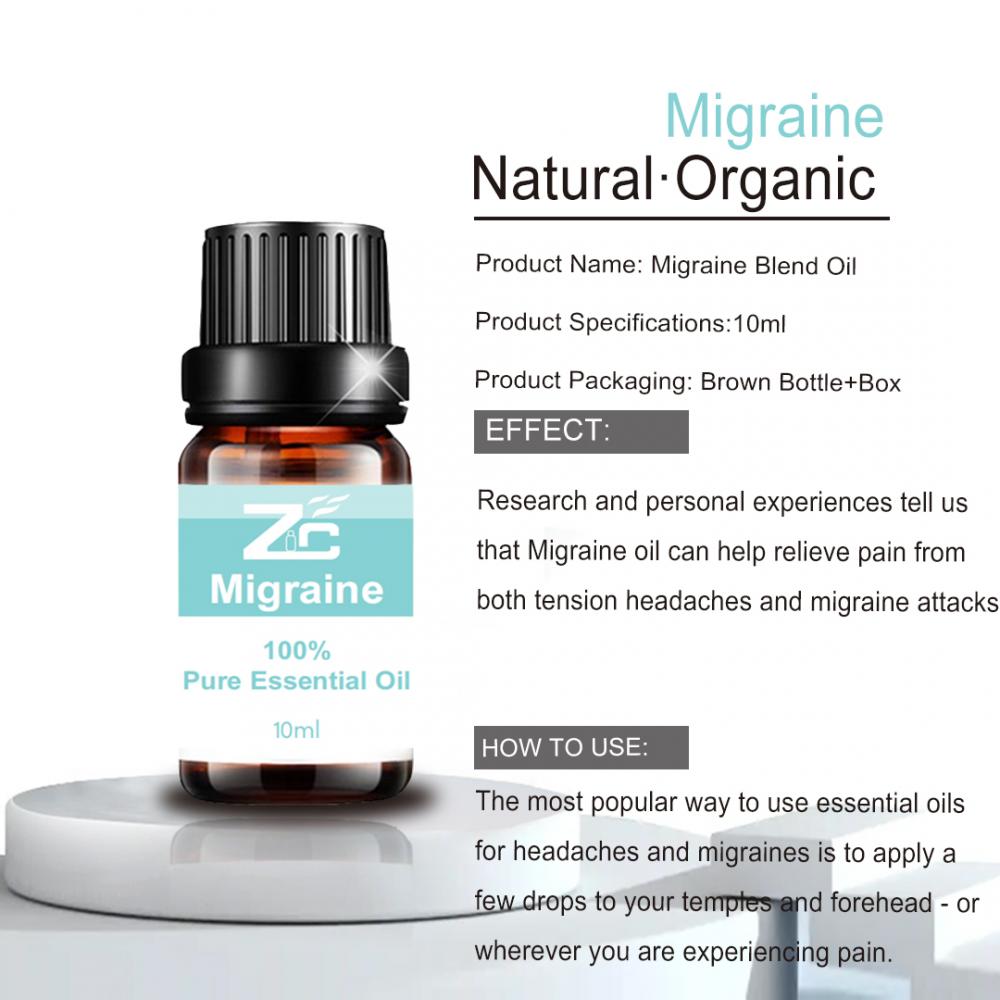 Migraine thérapeutique mélange huiles essentielles