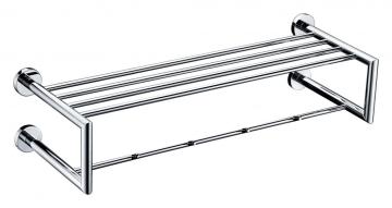 Brass Towel Rack with Hooks