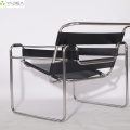 Marcel Breuer saddle letlalo classic setulo se hlabang