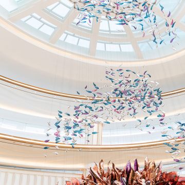 Hotel lobby Engineering lampada a sospensione lampadario a led