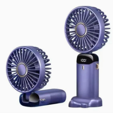small pocket handheld fan purple