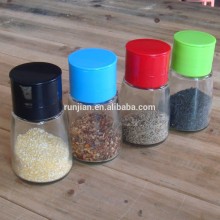 Double outlet Glass Seasoning bottle spice bottle