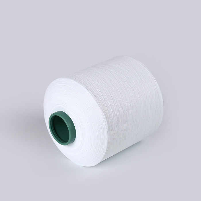 grs certification FDY 75D/120T tpm white 100% pet bottle recycled polyester yarn for woven label