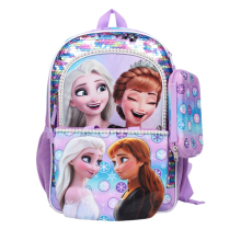 Purple cartoon book bag