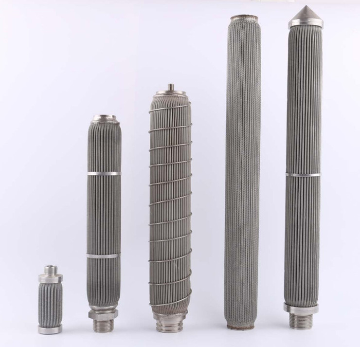 Stainless Pleated filter elements offer