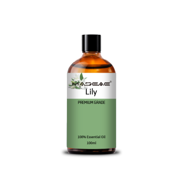 Aceite de masaje liso Aceite puro Lirio esencial Aceite para el cuidado de la piel