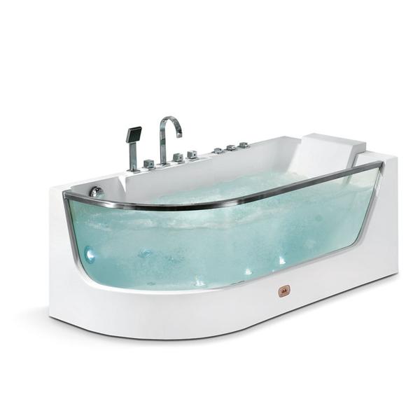 Rectangle Acrylic Glass Indoor Bathtub