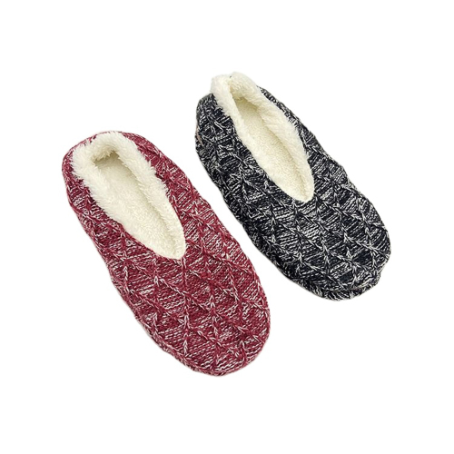 Pantres de ballerine de concepteur Sherpa tricot