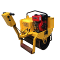 berjalan di belakang single drum hand mini road roller