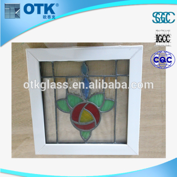 solid glass window/glass iron door