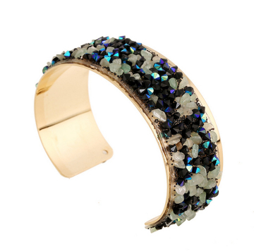 Bangle, Fashion Jewelry Lady Gold Chips Stone Bracelet Bangle, Cuff Bangle Bracelet Wholesale PT1592