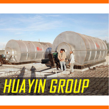 HUAYIN new design waste plastic pyrolysis to oil machine