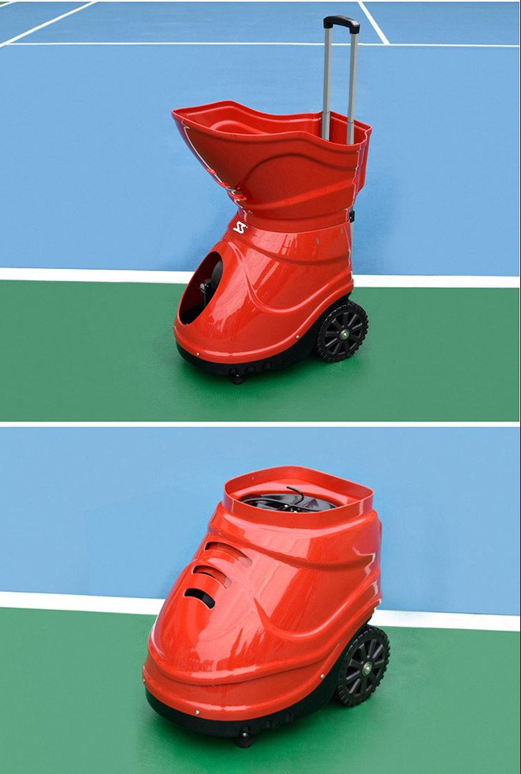 12 χρόνια κατασκευαστής του W5 τένις μπάλα μηχανή για την κατάρτιση μπάλα τένις που ρίχνει μηχανή