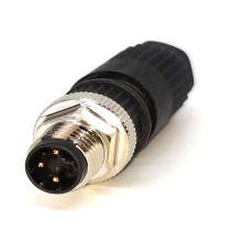 M8 Round Plug Connector 3-Pole Male Straight